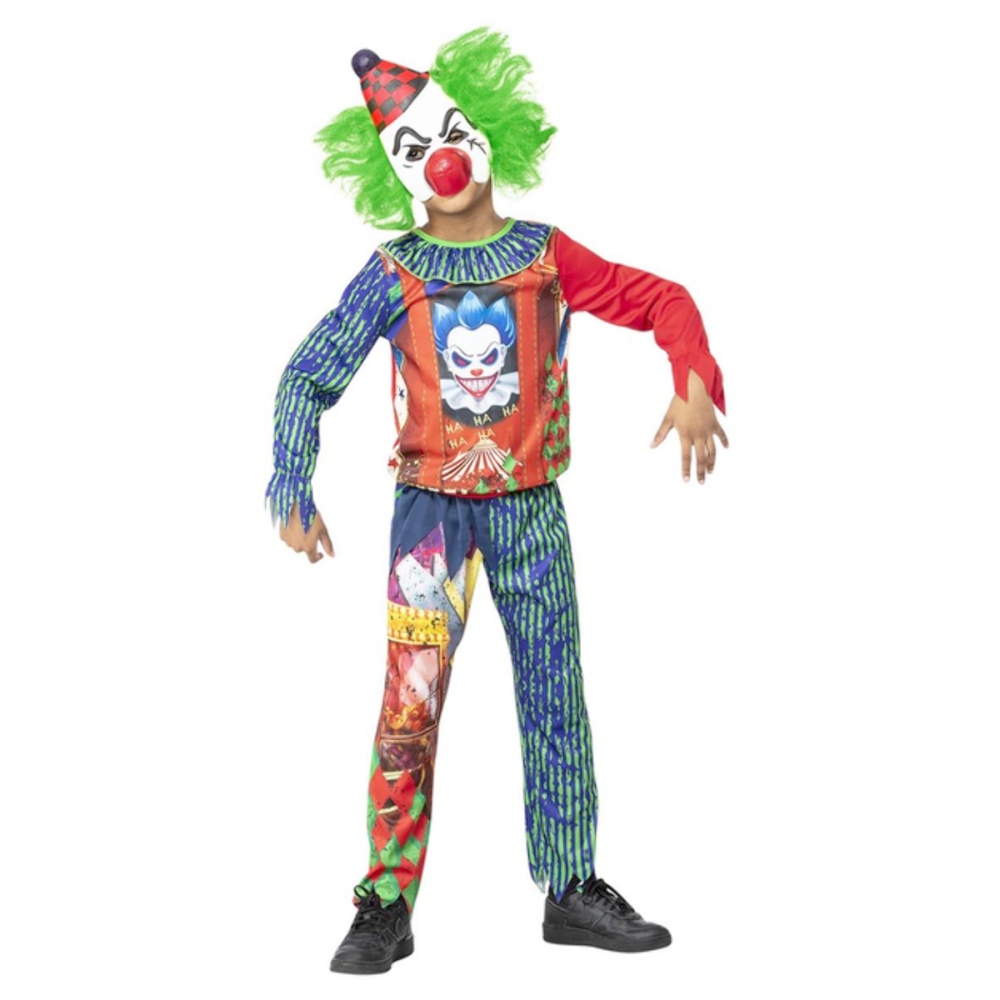 Smiffys - Horror Clown Kinderkostüm - Mehrfarben